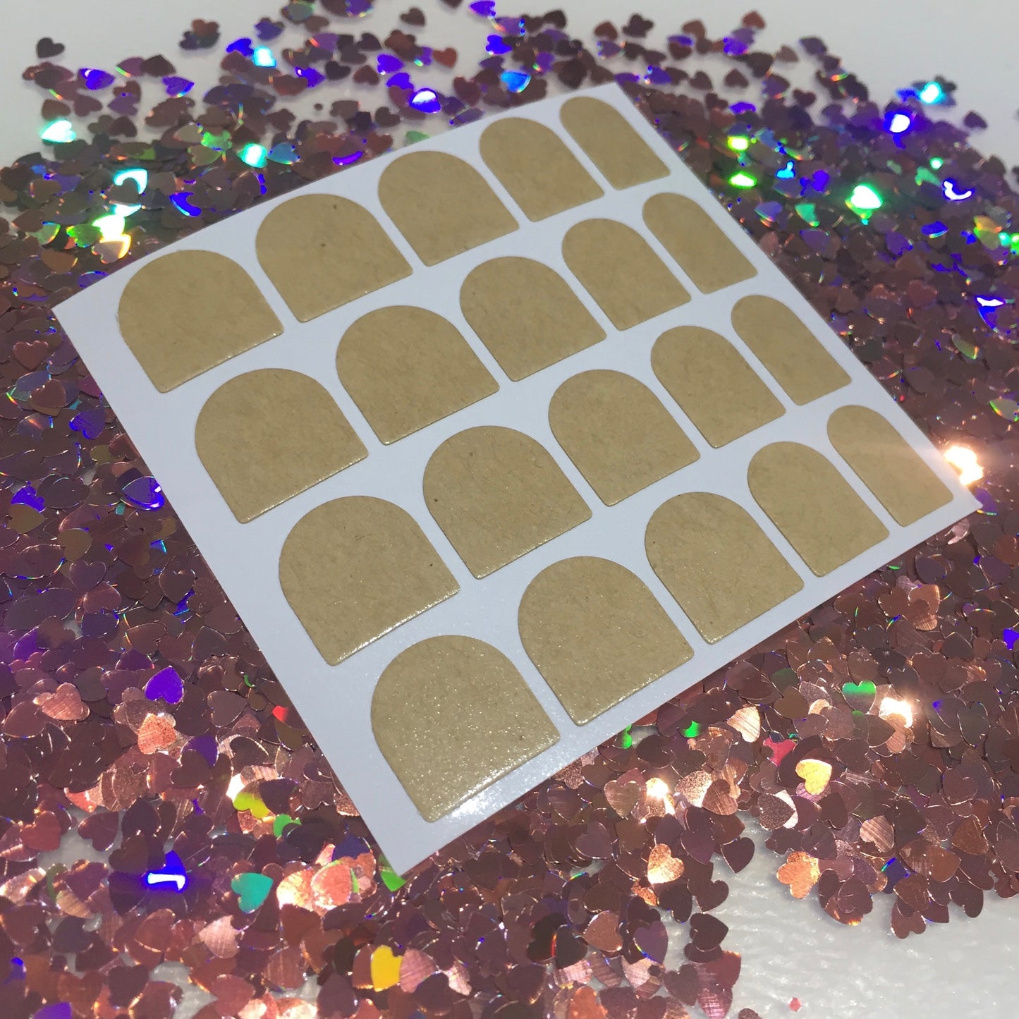 Sheet of 20 Clear Nail Tabs