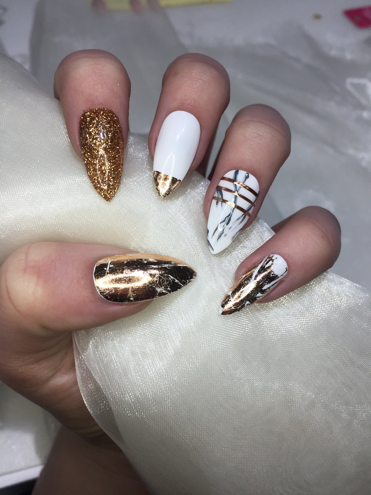 Extra Long White Copper Foil Coffins