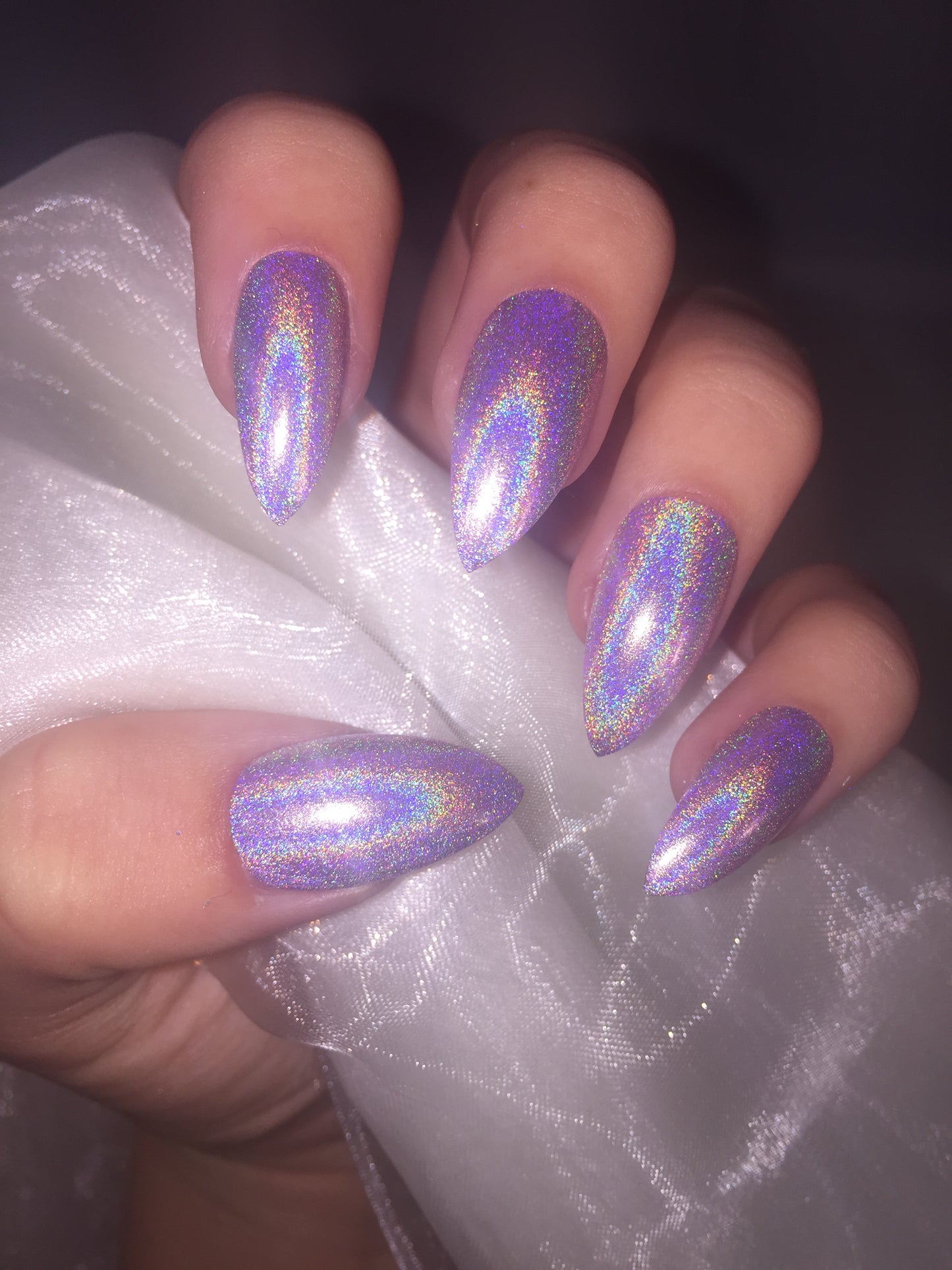 Pink Holographic Squares